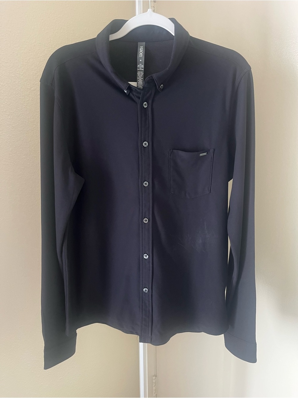 Vuori Long Sleeve Ace Button-Down Shirt Navy Size M *READ*